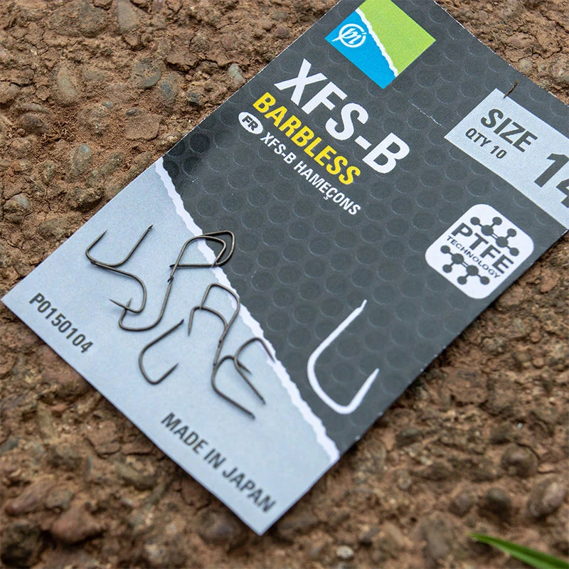 Preston Innovations XFS-B Barbless Spade End Hooks